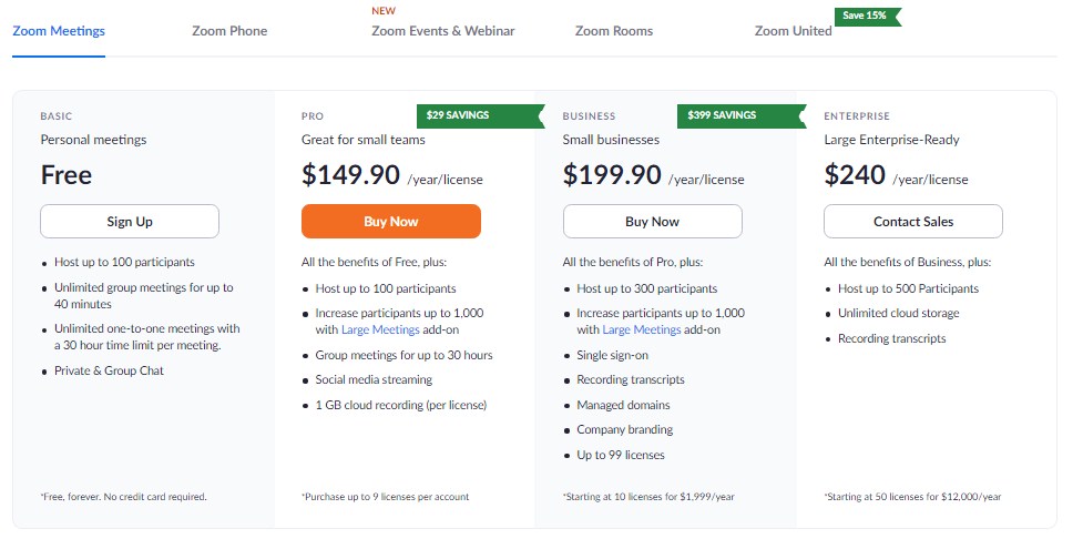 Jasa Bayar Zoom Meeting Pro